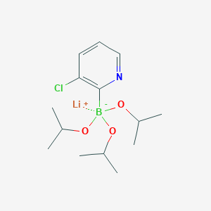 molecular formula C14H24BClLiNO3 B2775206 Lithium (3-chloropyridin-2-YL)triisopropoxyborate CAS No. 1393822-81-5
