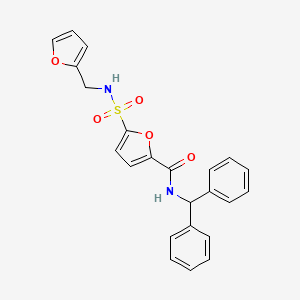 N-benzhydryl-5-(N-(furan-2-ylmethyl)sulfamoyl)furan-2-carboxamide