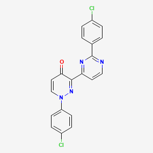 1-(4-Chlorophenyl)-3-[2-(4-chlorophenyl)pyrimidin-4-yl]-1,4-dihydropyridazin-4-one