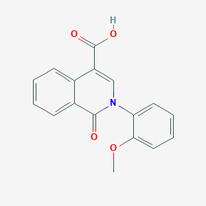 molecular formula C17H13NO4 B2775238 2-(2-Methoxyphenyl)-1-oxo-1,2-dihydroisoquinoline-4-carboxylic acid CAS No. 1429903-98-9