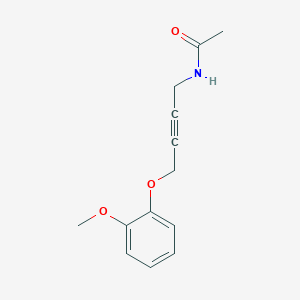 molecular formula C13H15NO3 B2775240 N-(4-(2-methoxyphenoxy)but-2-yn-1-yl)acetamide CAS No. 32498-51-4