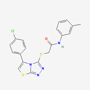 2-((5-(4-chlorophenyl)thiazolo[2,3-c][1,2,4]triazol-3-yl)thio)-N-(m-tolyl)acetamide