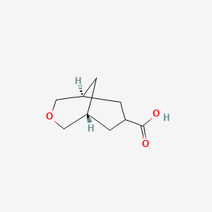 molecular formula C9H14O3 B2775259 (1R,5S)-3-Oxabicyclo[3.3.1]nonane-7-carboxylic acid CAS No. 2445749-51-7
