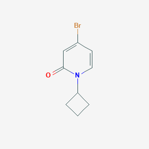 molecular formula C9H10BrNO B2775262 4-Bromo-1-cyclobutylpyridin-2(1H)-one CAS No. 1934903-75-9