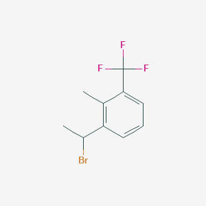 molecular formula C10H10BrF3 B2775272 α,2-二甲基-3-(三氟甲基)苯甲基溴化物 CAS No. 2149597-33-9