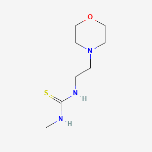 molecular formula C8H17N3OS B2775276 3-甲基-1-[2-(吗啉-4-基)乙基]硫脲 CAS No. 15775-99-2