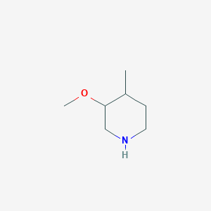 molecular formula C7H15NO B2775277 3-Methoxy-4-methylpiperidine CAS No. 1379149-07-1