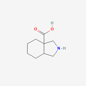 molecular formula C9H15NO2 B2775295 octahydro-1H-isoindole-3a-carboxylic acid CAS No. 885953-69-5