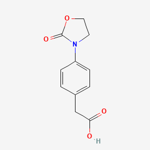 molecular formula C11H11NO4 B2775299 2-(4-(2-Oxooxazolidin-3-yl)phenyl)acetic acid CAS No. 92288-70-5
