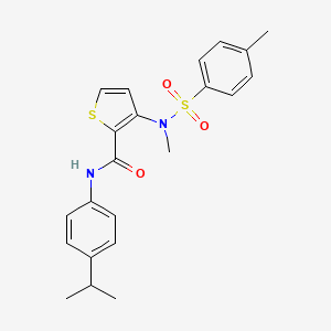 3-{methyl[(4-methylphenyl)sulfonyl]amino}-N-[4-(propan-2-yl)phenyl]thiophene-2-carboxamide