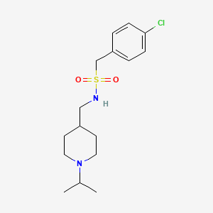 1-(4-chlorophenyl)-N-((1-isopropylpiperidin-4-yl)methyl)methanesulfonamide