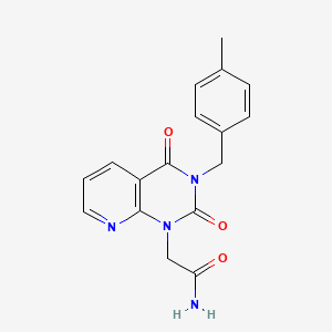 2-[3-(4-methylbenzyl)-2,4-dioxo-3,4-dihydropyrido[2,3-d]pyrimidin-1(2H)-yl]acetamide