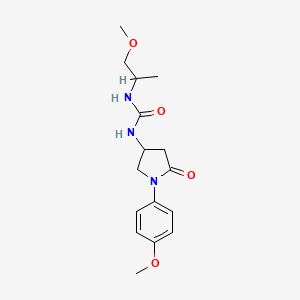 1-(1-(4-Methoxyphenyl)-5-oxopyrrolidin-3-yl)-3-(1-methoxypropan-2-yl)urea