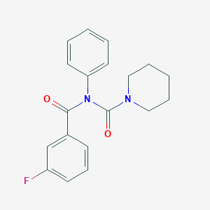 molecular formula C19H19FN2O2 B2775348 N'-(3-氟苯甲酰)-N-苯基哌啶-1-羧酰胺 CAS No. 899755-08-9