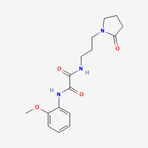 N'-(2-methoxyphenyl)-N-[3-(2-oxopyrrolidin-1-yl)propyl]oxamide