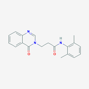 molecular formula C19H19N3O2 B277535 N-(2,6-dimethylphenyl)-3-(4-oxo-3(4H)-quinazolinyl)propanamide 