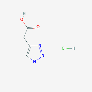 molecular formula C5H8ClN3O2 B2775351 2-(1-Methyl-1h-1,2,3-triazol-4-yl)acetic acid hcl CAS No. 2137687-64-8