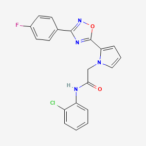 N-(2-chlorophenyl)-2-{2-[3-(4-fluorophenyl)-1,2,4-oxadiazol-5-yl]-1H-pyrrol-1-yl}acetamide