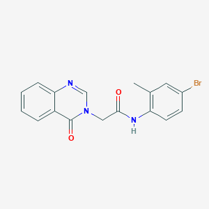 molecular formula C17H14BrN3O2 B277537 N-(4-bromo-2-methylphenyl)-2-(4-oxoquinazolin-3(4H)-yl)acetamide 