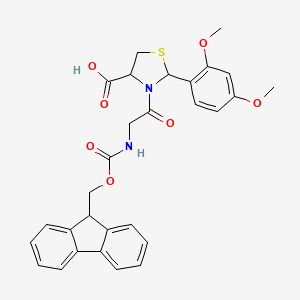 molecular formula C29H28N2O7S B2775392 Fmoc-Gly-Cys(Psi(Dmp,H)pro)-OH CAS No. 1926163-05-4