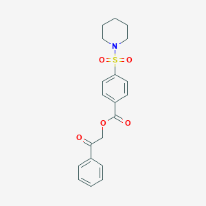 2-Oxo-2-phenylethyl 4-(piperidin-1-ylsulfonyl)benzoate