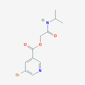 molecular formula C11H13BrN2O3 B2775398 [(Propan-2-yl)carbamoyl]methyl 5-bromopyridine-3-carboxylate CAS No. 730251-61-3