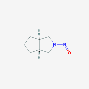 molecular formula C7H12N2O B2775413 (3As,6aR)-2-nitroso-3,3a,4,5,6,6a-hexahydro-1H-cyclopenta[c]pyrrole CAS No. 2445750-74-1
