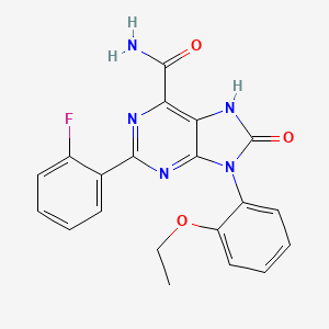 9-(2-ethoxyphenyl)-2-(2-fluorophenyl)-8-oxo-8,9-dihydro-7H-purine-6-carboxamide