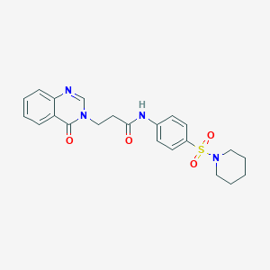 3-(4-OXOQUINAZOLIN-3-YL)-N-[4-(PIPERIDINE-1-SULFONYL)PHENYL]PROPANAMIDE