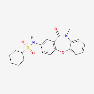 N-(10-methyl-11-oxo-10,11-dihydrodibenzo[b,f][1,4]oxazepin-2-yl)cyclohexanesulfonamide