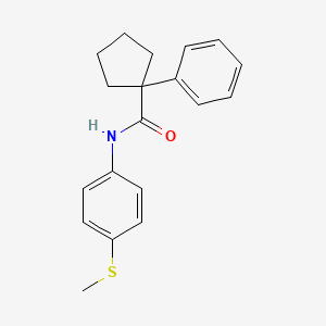 N-(4-Methylthiophenyl)(phenylcyclopentyl)formamide