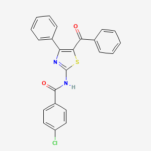 N-(5-benzoyl-4-phenyl-1,3-thiazol-2-yl)-4-chlorobenzamide