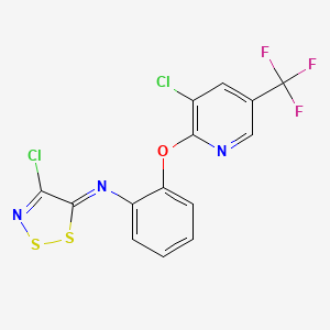 N-(4-chloro-5H-1,2,3-dithiazol-5-yliden)-2-{[3-chloro-5-(trifluoromethyl)-2-pyridinyl]oxy}aniline