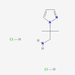 2-methyl-2-(1H-pyrazol-1-yl)propan-1-amine dihydrochloride