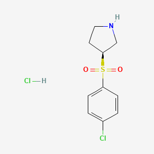 (S)-3-((4-Chlorophenyl)sulfonyl)pyrrolidine hydrochloride