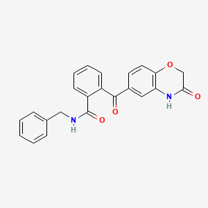 N-benzyl-2-[(3-oxo-3,4-dihydro-2H-1,4-benzoxazin-6-yl)carbonyl]benzenecarboxamide