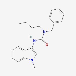 molecular formula C21H25N3O B2775470 1-苄基-1-丁基-3-(1-甲基-1H-吲哚-3-基)脲 CAS No. 899753-52-7