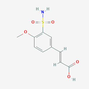 (2E)-3-[3-(aminosulfonyl)-4-methoxyphenyl]acrylic acid