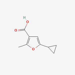 5-Cyclopropyl-2-methylfuran-3-carboxylic acid