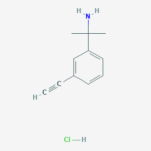 2-(3-Ethynylphenyl)propan-2-amine hydrochloride
