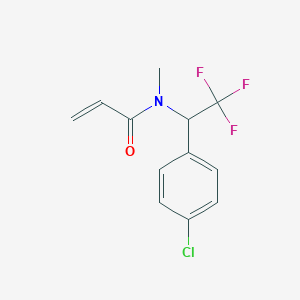 N-[1-(4-Chlorophenyl)-2,2,2-trifluoroethyl]-N-methylprop-2-enamide
