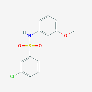 molecular formula C13H12ClNO3S B2775497 3-chloro-N-(3-methoxyphenyl)benzenesulfonamide CAS No. 16936-97-3