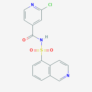 2-chloro-N-(isoquinoline-5-sulfonyl)pyridine-4-carboxamide