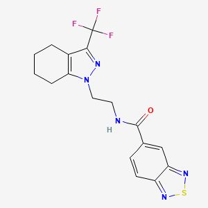 N-(2-(3-(trifluoromethyl)-4,5,6,7-tetrahydro-1H-indazol-1-yl)ethyl)benzo[c][1,2,5]thiadiazole-5-carboxamide