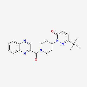 6-Tert-butyl-2-[1-(quinoxaline-2-carbonyl)piperidin-4-yl]pyridazin-3-one
