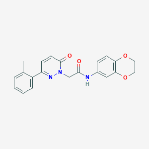 N-(2,3-dihydro-1,4-benzodioxin-6-yl)-2-[3-(2-methylphenyl)-6-oxopyridazin-1-yl]acetamide