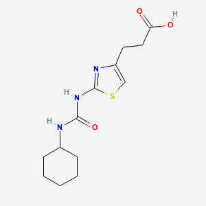 3-(2-(3-Cyclohexylureido)thiazol-4-yl)propanoic acid