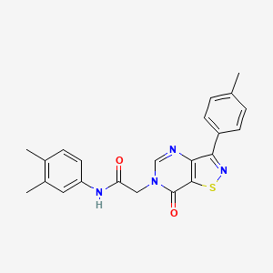 N-(4-chloro-2-methylphenyl)-2-[2-(5-cyclopropyl-1,3,4-oxadiazol-2-yl)-1H-pyrrol-1-yl]acetamide
