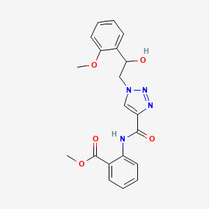 methyl 2-[({1-[2-hydroxy-2-(2-methoxyphenyl)ethyl]-1H-1,2,3-triazol-4-yl}carbonyl)amino]benzoate