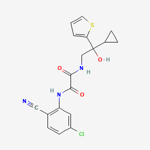 N1-(5-chloro-2-cyanophenyl)-N2-(2-cyclopropyl-2-hydroxy-2-(thiophen-2-yl)ethyl)oxalamide